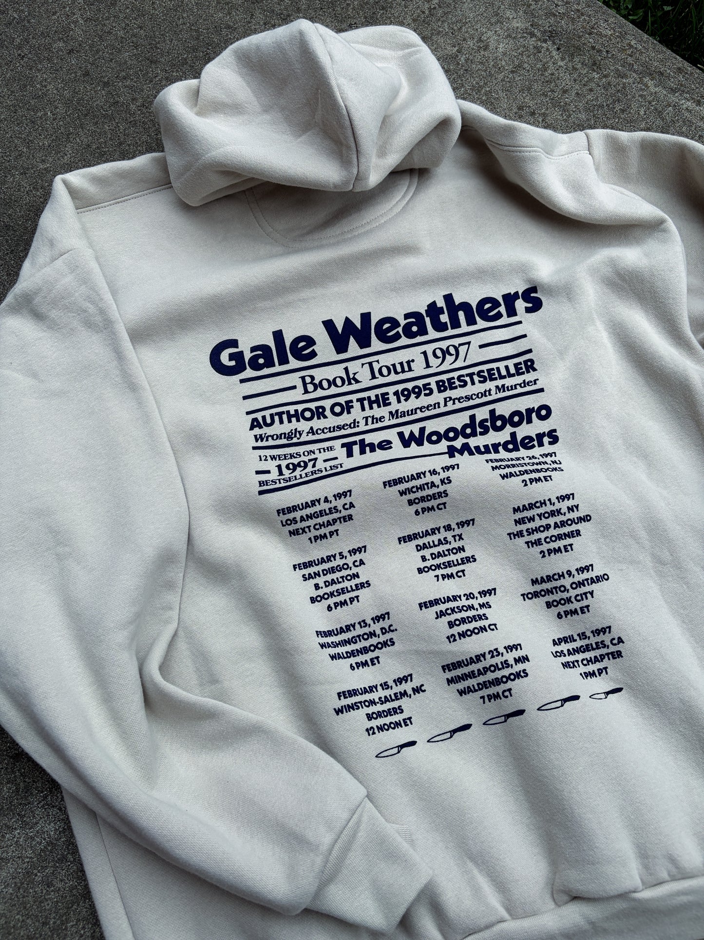 Scream Gale Weathers Book Tour Anniversary Hoodie