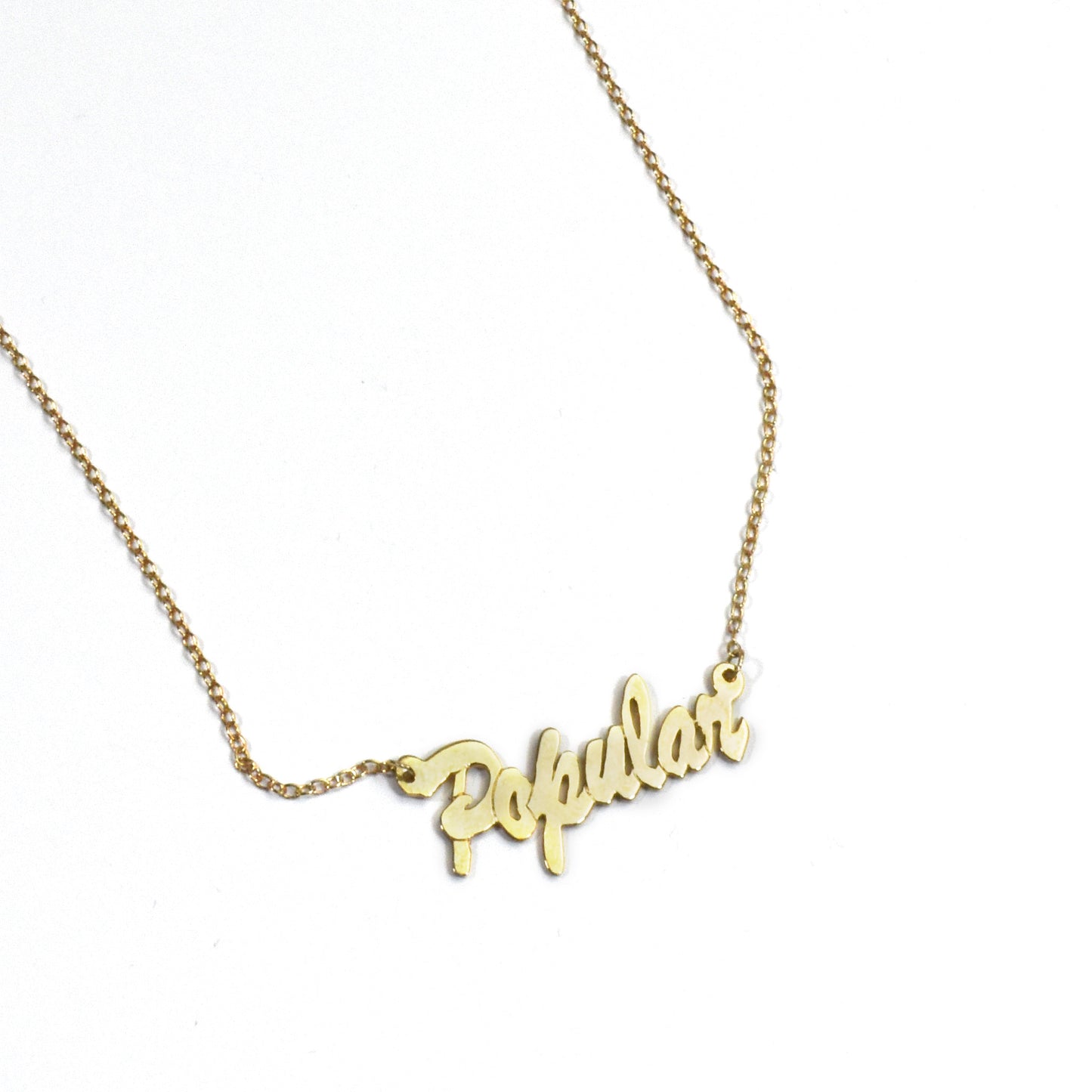Popular Nameplate Necklace - Totally Good Time