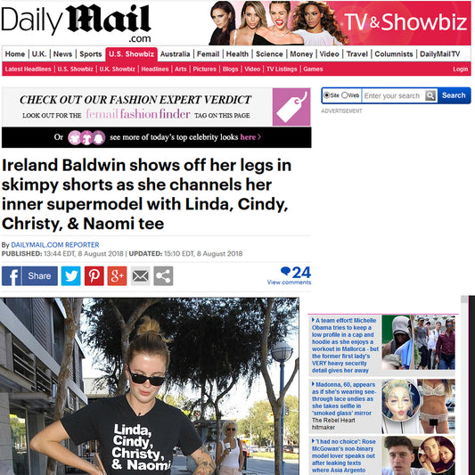 IRELAND BALDWIN x THE DAILY MAIL