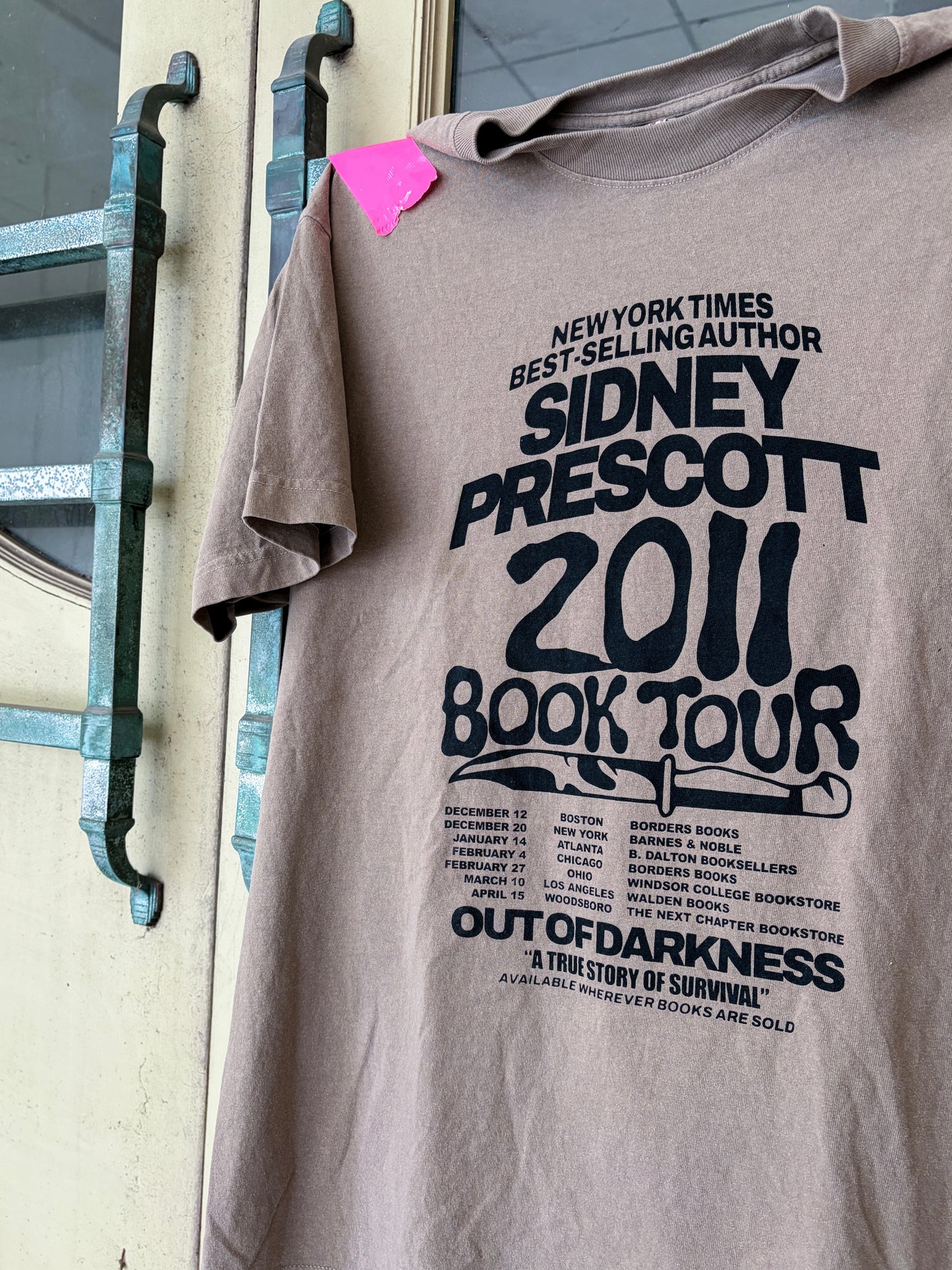 Scream Sidney Prescott Out of Darkness Book Tour Tee
