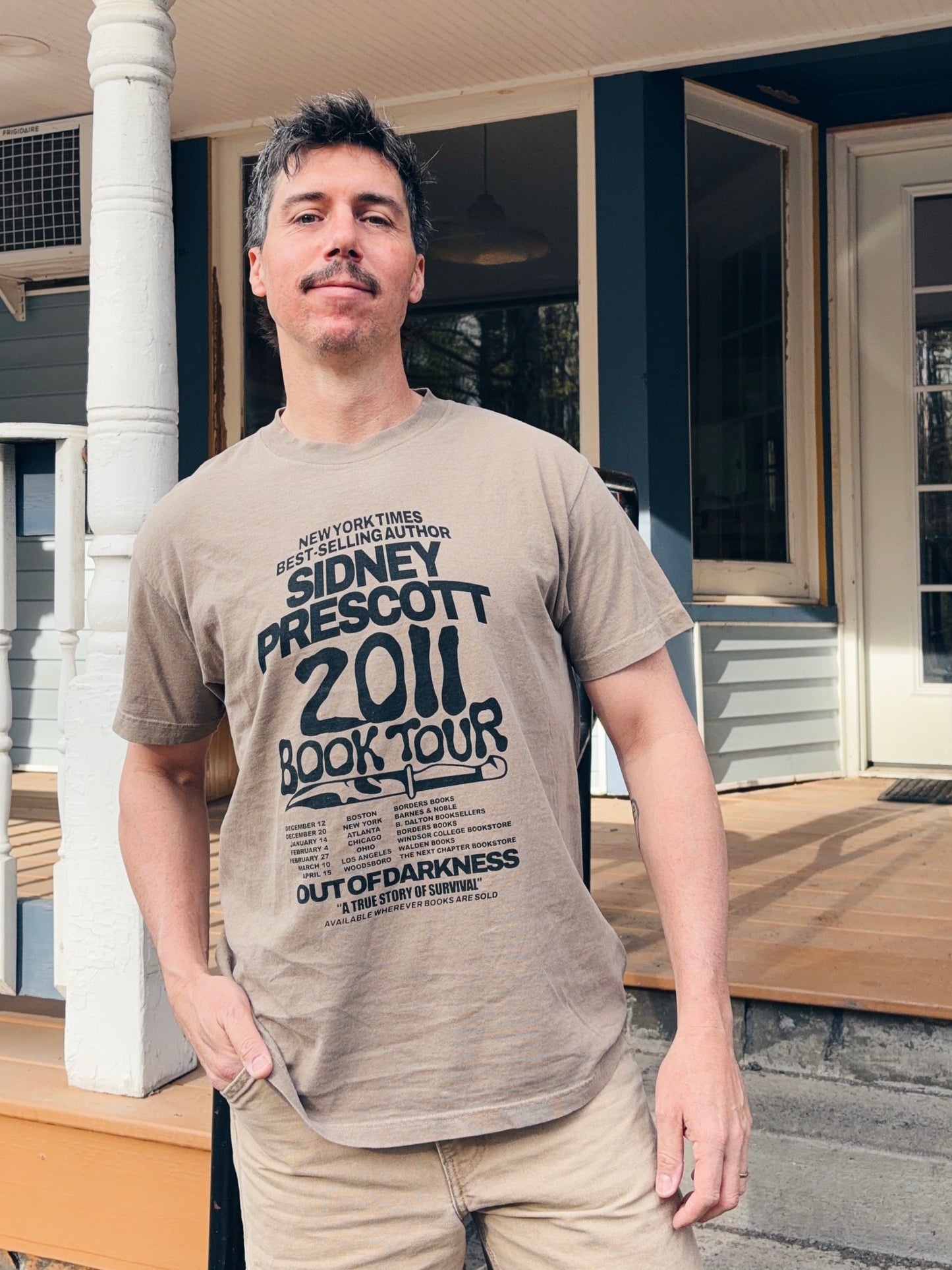 Scream Sidney Prescott Out of Darkness Book Tour Tee