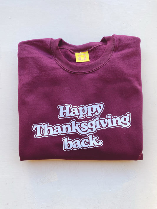 You've Got Mail Happy Thanksgiving Back Sweatshirt