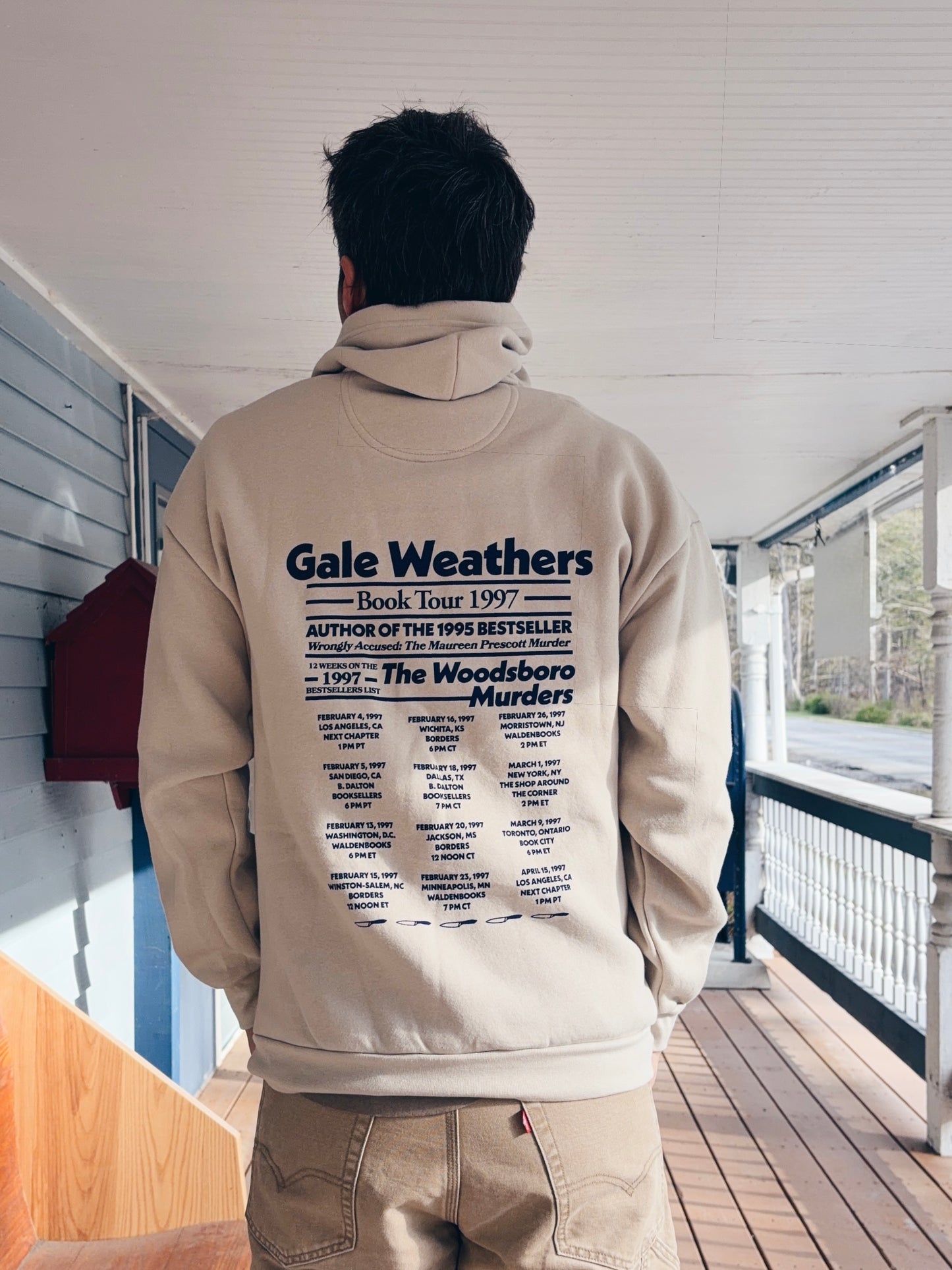 Scream Gale Weathers Book Tour Anniversary Hoodie