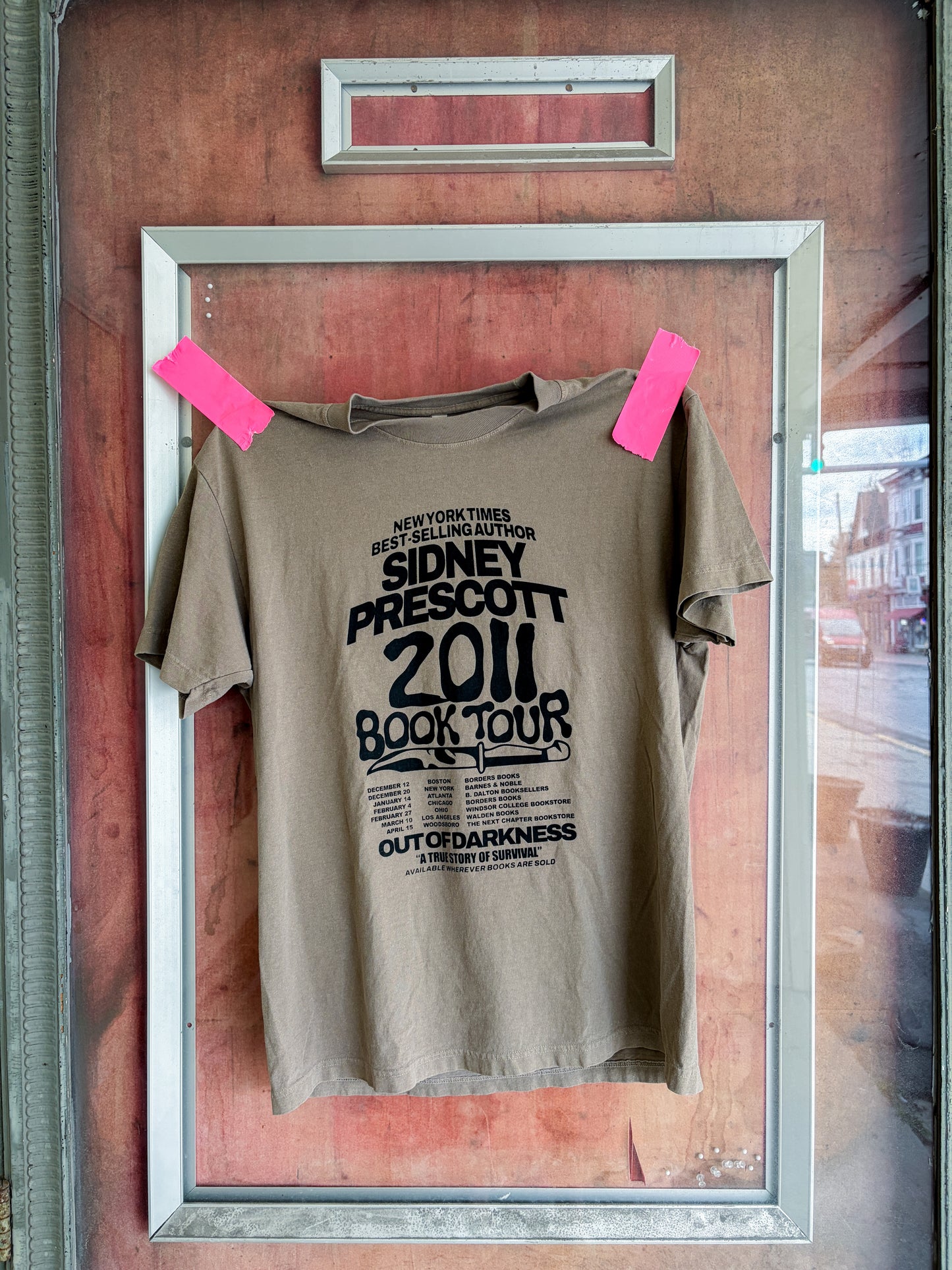 Scream Sidney Prescott Out of Darkness Book Tour Tee