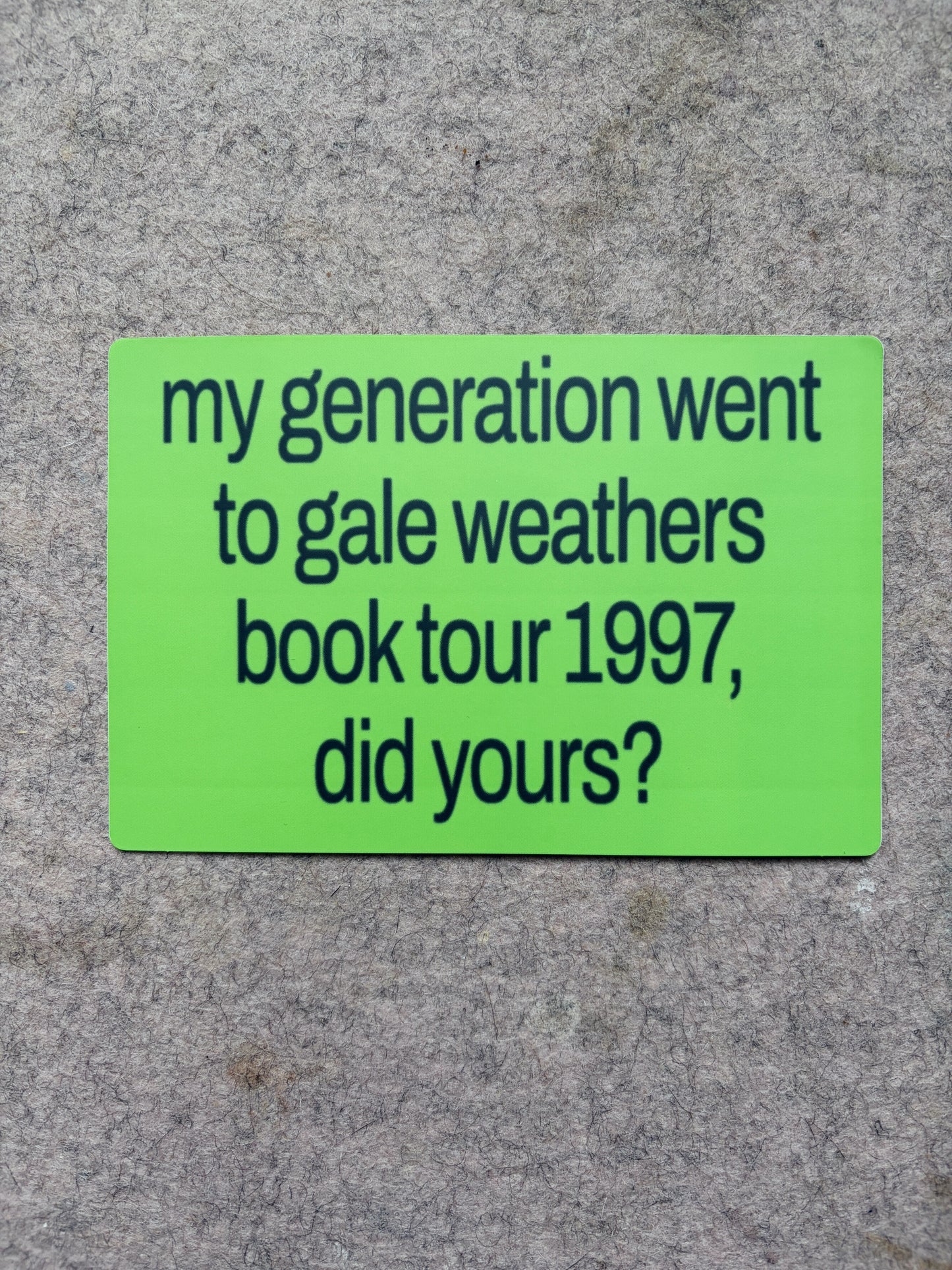 Scream Gale Weathers Book Club Sticker
