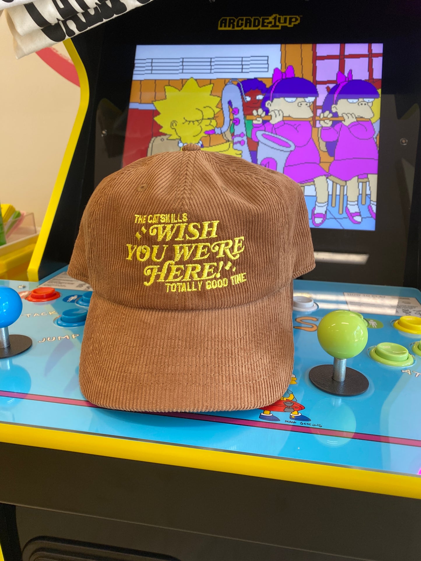 Totally Good Time Wish You Were Here Courdaroy Hat