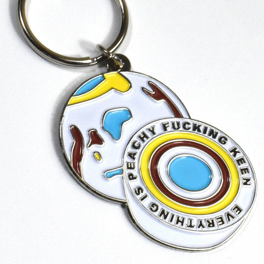 Jawbreaker Everything is Peachy F-ing Keen Key Chain - Totally Good Time