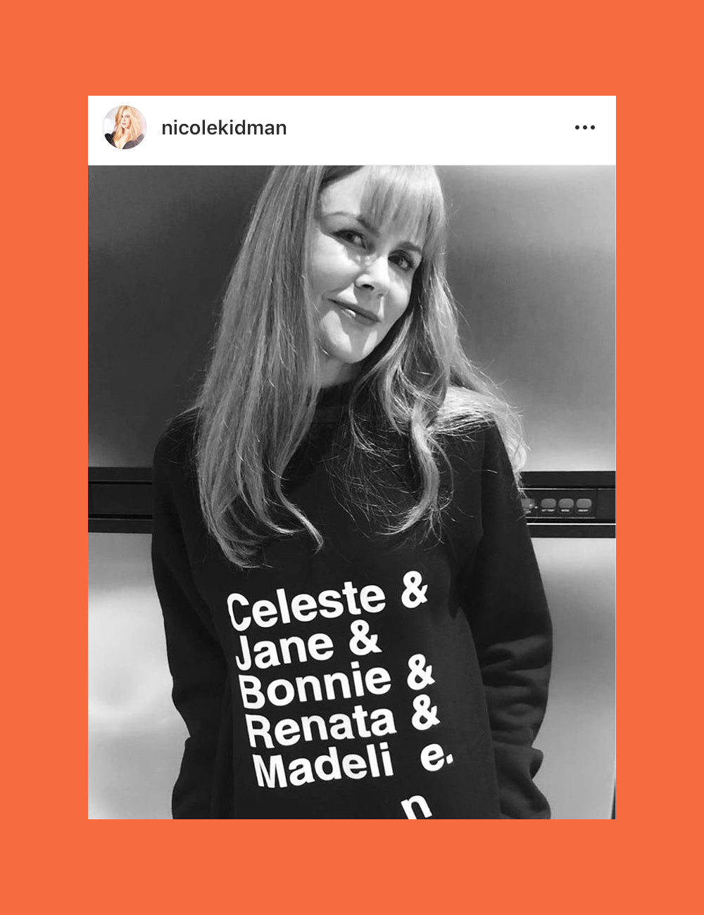Nicole Kidman Big Little Lies Sweatshirt (Black) - Totally Good Time