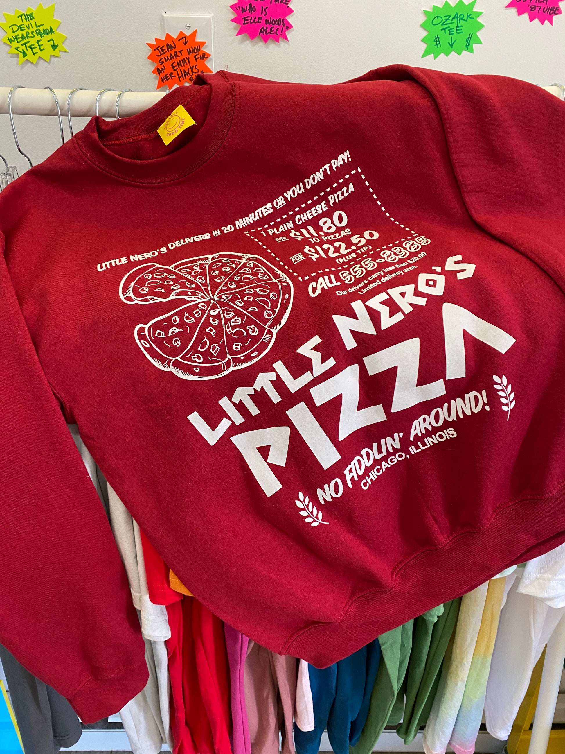 Home Alone Little Nero's Pizza Sweatshirt