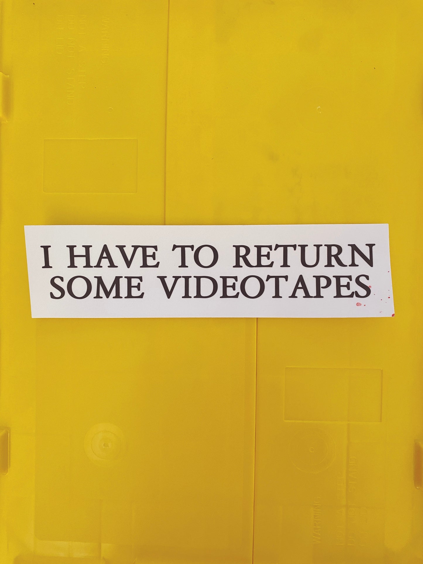 American Psycho Videotapes Bumper Sticker