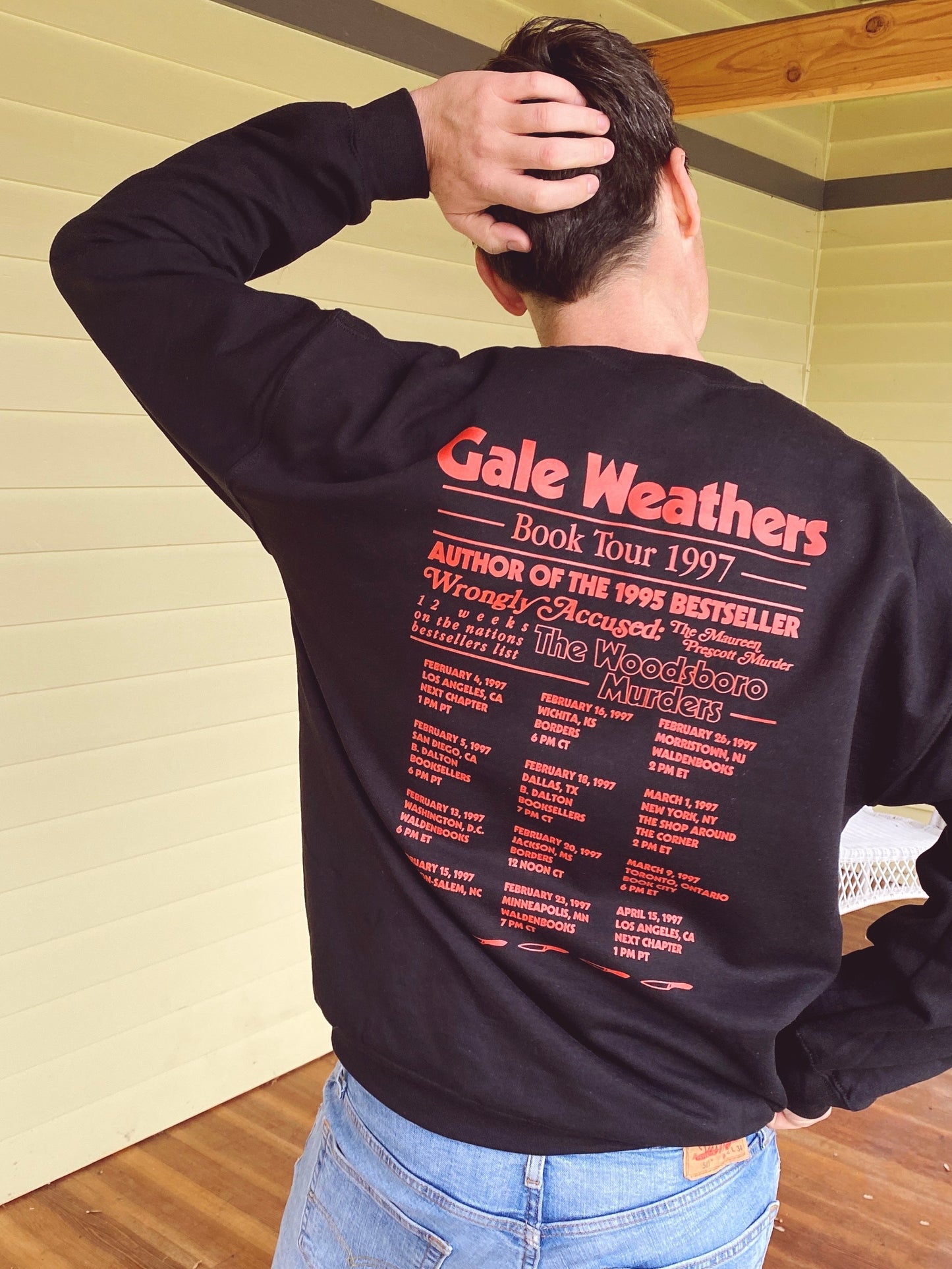 Scream Gale Weathers Book Tour Sweatshirt 